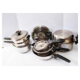 Set of 7 Kitchen Craft Pots & Pans with Lids – Stainless Steel