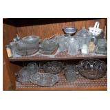 Two Shelves of Cut Glass #2