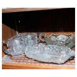 Two Shelves of Cut Glass #2