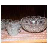 Two Shelves of Cut Glass #2