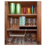 Cabinet Full of Glassware