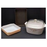 Vintage Cookware Lot – Enamelware, Fire-King, & CorningWare