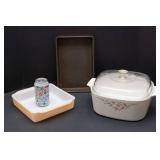 Vintage Cookware Lot – Enamelware, Fire-King, & CorningWare
