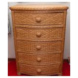 Vintage Pier 1 “San Angelo Collection” Wicker Dresser – 33"W x 20.5"D x 47"T