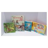 Children’s Books, Coloring Books & Games – Some Vintage & Unused