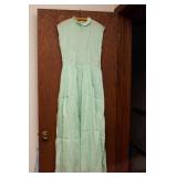 Mint Green Bridesmaid Dress – Hand-Sewn, Size Small