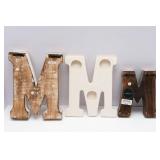 Set of Three “M” Wall Hangings