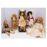 Variety of Vintage Dolls – Set of 5