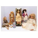 Variety of Vintage Dolls – Set of 5