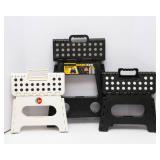 Set of Three Collapsible Step Stools