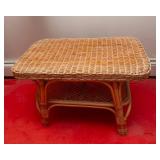Light Tan Wicker Coffee Table – Real Wicker