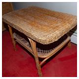 Light Tan Wicker Coffee Table – Real Wicker