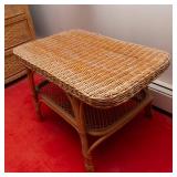 Light Tan Wicker Coffee Table – Real Wicker