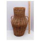 Wicker Decorative Vase – 21" Tall