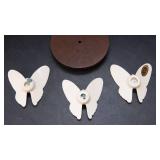 Hand-Painted Blue & White Wall Hangings – Set of 4