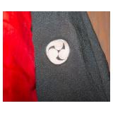 Vintage Silk Kimono – Black with Red Interior