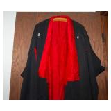 Vintage Silk Kimono – Black with Red Interior