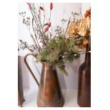 Set of 3 Large Metal Vases – 17" Tall