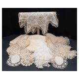 Lot of Vintage Crocheted & Lace Items