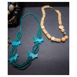 Set of 7 Vintage Wooden Necklaces