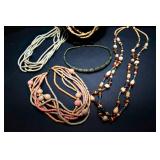 Vintage Wood Beaded Necklaces