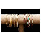 Set of 8 Metal Bangles