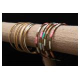Set of 8 Metal Bangles