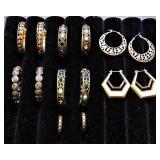 Set of Seven Boho Hoop Earrings