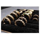 Set of Seven Boho Hoop Earrings