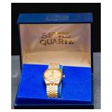 Vintage Seiko Quartz Watch with Original Box