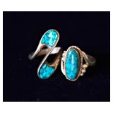 Set of Two Sterling Silver Rings