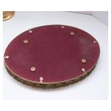 Mirrored Tray with Vanity Mirror – Brass Base