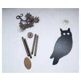 Leaf Wind Chime & Owl Window Hanging