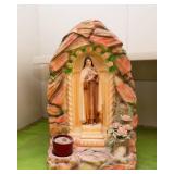 Set of 2 Vintage St Therese Religious Ceramics – Possibly Chalkware