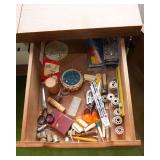 Sewing Table with Montgomery Ward Sewing Machine