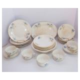 Early 1900s Vintage Knowles Taylor KT&K Bluebird China Set