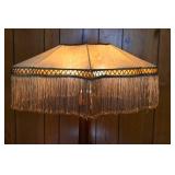 Vintage Wooden Floor Lamp – 61" Tall