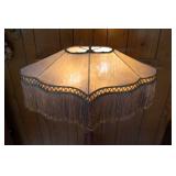 Vintage Wooden Floor Lamp – 61" Tall