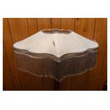 Vintage Wooden Floor Lamp – 61" Tall