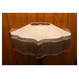 Vintage Wooden Floor Lamp – 61" Tall