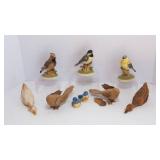 Assorted Bird Figurines – Variety of Materials