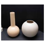 Set of 7 White Vases – Includes Haeger & Milk Glass