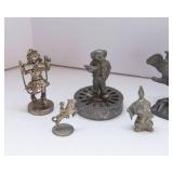 Variety of Pewter Mini Figurines