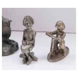 Variety of Pewter Mini Figurines