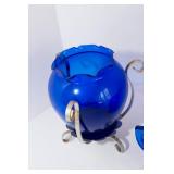 Variety of Blue-Colored Glass