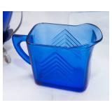 Variety of Blue-Colored Glass