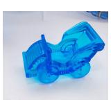 Variety of Blue-Colored Glass