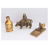 Set of 3 Brass Figurines
