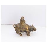 Set of 3 Brass Figurines