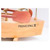 Vintage Steinbach Fisherman  Wind-Up Music Box & Incense Burner